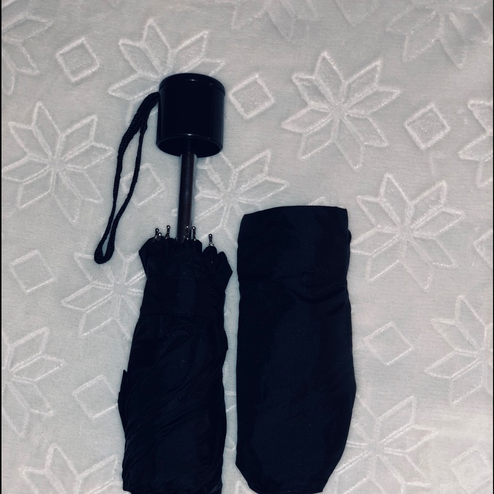 Miniature Black Umbrella with matching cover